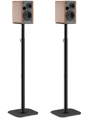 Universal Speaker Stands Pair, Height Adjustable 35"-49" Floor Speaker Stands for Bookshelf, Satellite & Surround Sound Speakers, 15 lbs Capacity, Dual Cable Management,Black Universal Speaker Stands Pair, Height Adjustable 35"-49" Floor Speaker Stands for Bookshelf, Satellite & Surround Sound Speakers, 15 lbs Capacity, Dual Cable Management,Black