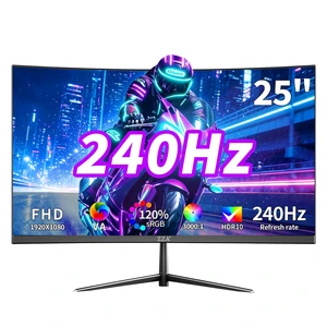 25" Curved Gaming Computer Monitors, 240HZ FHD 1080P Monitor,2800R,AMD FreeSync,HDMI/DP,VESA,Flicker-Free,Blue Light,Gaming/Office,PS5/Xbox 25" Curved Gaming Computer Monitors, 240HZ FHD 1080P Monitor,2800R,AMD FreeSync,HDMI/DP,VESA,Flicker-Free,Blue Light,Gaming/Office,PS5/Xbox