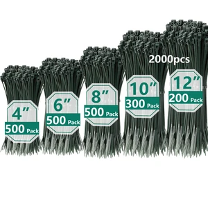 2000 PCS Zip Ties Assorted Sizes 4+6+8+10+12 Inch Self-locking Nylon Cable ties Outdoor, UV Resistant Wire Straps for Home Office Garden Workshop Indoor Outdoor Fence(garden green) 2000 PCS Zip Ties Assorted Sizes 4+6+8+10+12 Inch Self-locking Nylon Cable ties Outdoor, UV Resistant Wire Straps for Home Office Garden Workshop Indoor Outdoor Fence(garden green)