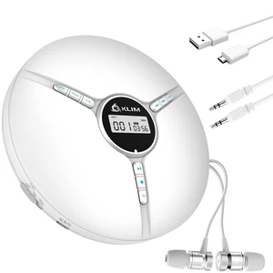 Discman Portable CD Player with Headphones, Built-in Battery, MP3 Skip-Free and Shock-Resistant Playback, 5 EQ Effects, Supports SD Cards, WMA Files - White Discman Portable CD Player with Headphones, Built-in Battery, MP3 Skip-Free and Shock-Resistant Playback, 5 EQ Effects, Supports SD Cards, WMA Files - White