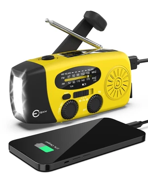 Emergency Hand Crank Radio with 3 LED Flashlight, AM/FM/NOAA Portable Weather Radio with 2000mAh Rechargable Battery, Solar Powered USB Charged Radio for Indoor Outdoor Camping, SOS Alarm Emergency Hand Crank Radio with 3 LED Flashlight, AM/FM/NOAA Portable Weather Radio with 2000mAh Rechargable Battery, Solar Powered USB Charged Radio for Indoor Outdoor Camping, SOS Alarm