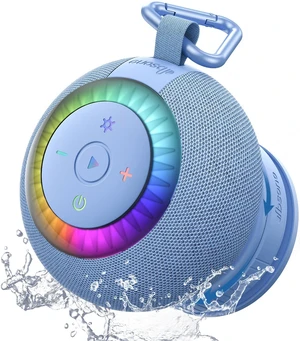 Bluetooth Shower Speaker IPX7 Waterproof 360° Surround Sound, Vacuum-Lock, RGB Light, Portable Wireless Speaker for Beach, Pool, Kayak, Gifts for Adults Teens Bluetooth Shower Speaker IPX7 Waterproof 360° Surround Sound, Vacuum-Lock, RGB Light, Portable Wireless Speaker for Beach, Pool, Kayak, Gifts for Adults Teens
