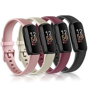 4 Pack Bands Compatible with Fitbit Inspire 3 Bands for Women Men, Sport Silicone Adjustable Replacement Straps for Fitbit Inspire 3 Fitness Tracke 4 Pack Bands Compatible with Fitbit Inspire 3 Bands for Women Men, Sport Silicone Adjustable Replacement Straps for Fitbit Inspire 3 Fitness Tracke
