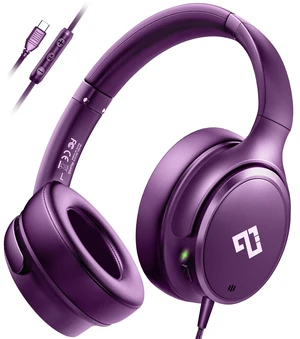 USB C Headphones Wired Active Noise Cancelling Headphones Over Ear-Purple HiFi Stereo/Portable/Comfortable/Built-in Microphone/Typc C Wired Headphones for iPhone/iPad/Sports/School/Travel/Ideal Gifts USB C Headphones Wired Active Noise Cancelling Headphones Over Ear-Purple HiFi Stereo/Portable/Comfortable/Built-in Microphone/Typc C Wired Headphones for iPhone/iPad/Sports/School/Travel/Ideal Gifts