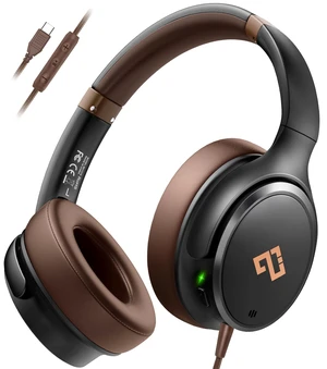 USB C Headphones Active Noise Cancelling Headphone Wired Over Ear HiFi Stereo/Portable/Comfortable/Built Mic/Brown Headset for iPhone/iPad/Sports/School/Travel/Adults/Teens-ideal Gifts USB C Headphones Active Noise Cancelling Headphone Wired Over Ear HiFi Stereo/Portable/Comfortable/Built Mic/Brown Headset for iPhone/iPad/Sports/School/Travel/Adults/Teens-ideal Gifts