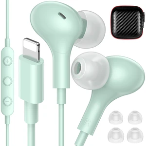 for Apple MFi-Certified Soft Headphones for Lightning Wired Earbuds HiFi Stereo Magnetic Corded Earphones with Microphone, 3 Ear Buds Tips for Gym, Commuting for iPhone 14 Plus 13 12 11 Pro Max for Apple MFi-Certified Soft Headphones for Lightning Wired Earbuds HiFi Stereo Magnetic Corded Earphones with Microphone, 3 Ear Buds Tips for Gym, Commuting for iPhone 14 Plus 13 12 11 Pro Max