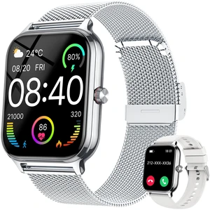 Smart Watch Women Men, 1.96" Reloj Inteligente para Mujer, Fitness Tracker, Blood Pressure/Heart Rate/SpO2 & Sleep Monitor, 110+ Sport Modes, Make/Answer Call, Voice Assistant for iOS Android Smart Watch Women Men, 1.96" Reloj Inteligente para Mujer, Fitness Tracker, Blood Pressure/Heart Rate/SpO2 & Sleep Monitor, 110+ Sport Modes, Make/Answer Call, Voice Assistant for iOS Android