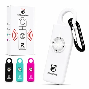 ® Siren Self-Defense Alarm - 130 dB Keychain Alarm with LED Strobe Light for Women, Children, and Elderly - Police Recommended - (White, 1 Count) ® Siren Self-Defense Alarm - 130 dB Keychain Alarm with LED Strobe Light for Women, Children, and Elderly - Police Recommended - (White, 1 Count)