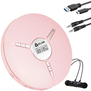 Discman Portable CD Player with Headphones, Built-in Battery, MP3 Skip-Free and Shock-Resistant Playback, 5 EQ Effects, Supports SD Cards, WMA Files - Pink Discman Portable CD Player with Headphones, Built-in Battery, MP3 Skip-Free and Shock-Resistant Playback, 5 EQ Effects, Supports SD Cards, WMA Files - Pink