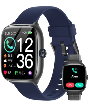 Smart Watches for Men and Women(Answer/Call), AMOLED Fitness Tracker Watch Smart Watch for Android and iPhone, with Answer/Make Call, 24/7 Heart Rate/Sleep Monitor, 3 ATM Waterproof, 110+ Sport Modes Smart Watches for Men and Women(Answer/Call), AMOLED Fitness Tracker Watch Smart Watch for Android and iPhone, with Answer/Make Call, 24/7 Heart Rate/Sleep Monitor, 3 ATM Waterproof, 110+ Sport Modes