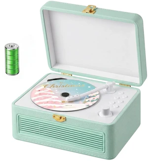 CD Player Portable Bluetooth Retro CD Players Rechargeable 3600mAh Vintage CD-Player with Dual Speakers Hifi Sound & Radio & Remote Control Support USB/AUX Playback Headphone Jack CD Player Portable Bluetooth Retro CD Players Rechargeable 3600mAh Vintage CD-Player with Dual Speakers Hifi Sound & Radio & Remote Control Support USB/AUX Playback Headphone Jack