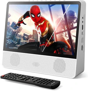 11.8" Portable DVD Player, 10.1" 1024x600, Bluetooth, HDMI, 4000mAh Bluetooth 5.3 TX & RX, family car travel home, 4H playback, USB/AUX, plays DVD/CD, foldable stand, resume playback 11.8" Portable DVD Player, 10.1" 1024x600, Bluetooth, HDMI, 4000mAh Bluetooth 5.3 TX & RX, family car travel home, 4H playback, USB/AUX, plays DVD/CD, foldable stand, resume playback