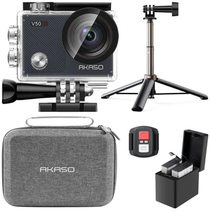 V50X Native 4K30fps WiFi Action Camera with EIS Touch Screen 4X Zoom 131 feet Waterproof Camera Support External Mic Remote Control (with Selfie Stick Tripod and Carry Bag) V50X Native 4K30fps WiFi Action Camera with EIS Touch Screen 4X Zoom 131 feet Waterproof Camera Support External Mic Remote Control (with Selfie Stick Tripod and Carry Bag)
