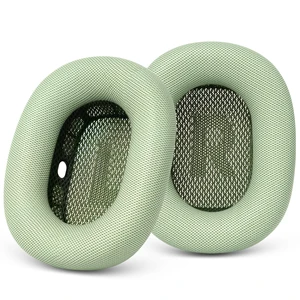 Upgraded Ear Cushions Replacement Earpads for AirPods Max 1 & 2 Headphones, Protein Leather Ear Pads Ear Covers Cups with Memory Foam and Magnet for AirPods Max 1 & 2 (Green) Upgraded Ear Cushions Replacement Earpads for AirPods Max 1 & 2 Headphones, Protein Leather Ear Pads Ear Covers Cups with Memory Foam and Magnet for AirPods Max 1 & 2 (Green)