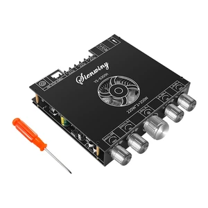 2.1 Channel Bluetooth 5.1 Amplifier Module with TPA3255 Chip 220W*2+350W Output, APP Control, AUX+USB+Sound Card Input, Overvoltage/Short Circuit Protection for Home Theater & DIY Speakers 2.1 Channel Bluetooth 5.1 Amplifier Module with TPA3255 Chip 220W*2+350W Output, APP Control, AUX+USB+Sound Card Input, Overvoltage/Short Circuit Protection for Home Theater & DIY Speakers