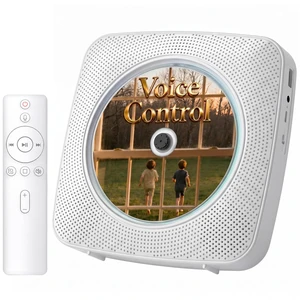 Portable CD Player with Bluetooth, 1800mAh CD Player with Speakers Offline voice control,built-in speaker,wall mountable, FM radio, rechargeable battery for home desk,detachable cover Portable CD Player with Bluetooth, 1800mAh CD Player with Speakers Offline voice control,built-in speaker,wall mountable, FM radio, rechargeable battery for home desk,detachable cover