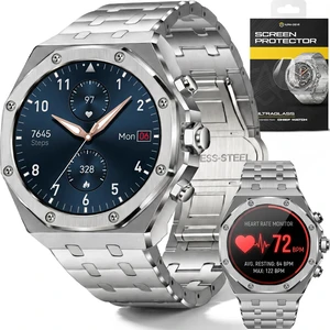 Chief Smartwatch for Men, Premium Hex Bezel Metal Smart Watch, 1.43" AMOLED Display, 14-Day Battery, Bluetooth Calling, Stainless Steel, Water Resistant, for Android iPhone (Silver) Chief Smartwatch for Men, Premium Hex Bezel Metal Smart Watch, 1.43" AMOLED Display, 14-Day Battery, Bluetooth Calling, Stainless Steel, Water Resistant, for Android iPhone (Silver)