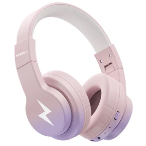 JCH-01 Kids Bluetooth Headphones, 85/94dB, 3 Light Modes,Purple&Pink 75H playtime, soft padded fit, mic & AUX cord, stickers & doodle fun kids love; Wireess Headphones for school, travel, iPad JCH-01 Kids Bluetooth Headphones, 85/94dB, 3 Light Modes,Purple&Pink 75H playtime, soft padded fit, mic & AUX cord, stickers & doodle fun kids love; Wireess Headphones for school, travel, iPad