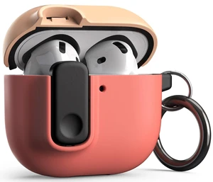 Modern Lock for AirPods 5/4 Case - Peach & Coral Secure Lock Design Rugged Protection AirPods 5/4 Case Modern Lock for AirPods 5/4 Case - Peach & Coral Secure Lock Design Rugged Protection AirPods 5/4 Case