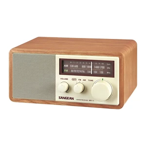 WR-11 Wood Cabinet AM/FM Tabletop Analog Radio, Powerful Speaker WR-11 Wood Cabinet AM/FM Tabletop Analog Radio, Powerful Speaker