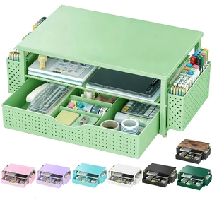 Computer Monitor Stand with Drawer and 2 Pen Holders, Sage Green Double layer storage Computer Stand Monitor Riser Office Organization for Desk Computer Monitor Stand with Drawer and 2 Pen Holders, Sage Green Double layer storage Computer Stand Monitor Riser Office Organization for Desk