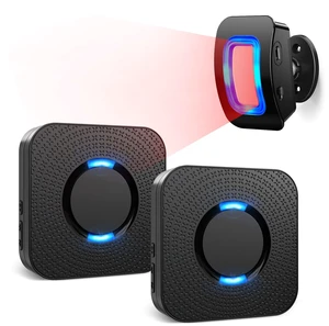 Wireless Motion Sensor LED Light - Motion Detector Alarm Chimes Door Sensor 500 FT Range Security Alert Monitor System for Home, Business, Store, Office, School Wireless Motion Sensor LED Light - Motion Detector Alarm Chimes Door Sensor 500 FT Range Security Alert Monitor System for Home, Business, Store, Office, School