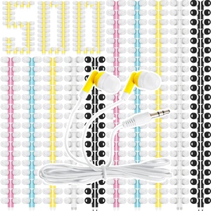 500 Packs Wired Earbuds Bulk, Colorful Colorful Headphones, in Ear Ear Buds, Earphones with 3.5mm Jack, for Laptop Library Supplies, No Microphone 500 Packs Wired Earbuds Bulk, Colorful Colorful Headphones, in Ear Ear Buds, Earphones with 3.5mm Jack, for Laptop Library Supplies, No Microphone