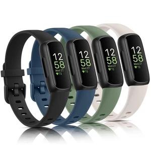 4 Pack Bands Compatible with Fitbit Inspire 3 Bands for Women Men, Sport Silicone Adjustable Replacement Straps for Fitbit Inspire 3 Fitness Tracke 4 Pack Bands Compatible with Fitbit Inspire 3 Bands for Women Men, Sport Silicone Adjustable Replacement Straps for Fitbit Inspire 3 Fitness Tracke