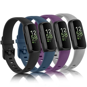4 Pack Bands Compatible with Fitbit Inspire 3 Bands for Women Men, Sport Silicone Adjustable Replacement Straps for Fitbit Inspire 3 Fitness Tracke 4 Pack Bands Compatible with Fitbit Inspire 3 Bands for Women Men, Sport Silicone Adjustable Replacement Straps for Fitbit Inspire 3 Fitness Tracke
