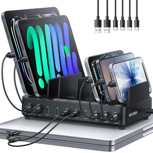400W 10Port Charging Station,Dual PD 100W Dock w/ 6 Cables MultiDevice Fast Charging Organizer Dock,Works for MacBook,iPad,iPhone,Cell Phone,Tablet and Other Electronic Devices 400W 10Port Charging Station,Dual PD 100W Dock w/ 6 Cables MultiDevice Fast Charging Organizer Dock,Works for MacBook,iPad,iPhone,Cell Phone,Tablet and Other Electronic Devices
