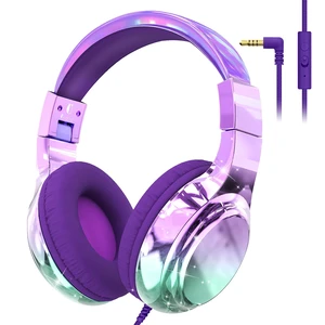 Kids Headphones with Cord with Mic, 85/94dB Safe Volume Limit foldable on-ear fit, tangle-free cord, sharing port, Kids Wired Headphones for school, Chromebook, tablet, travel, boys girls Kids Headphones with Cord with Mic, 85/94dB Safe Volume Limit foldable on-ear fit, tangle-free cord, sharing port, Kids Wired Headphones for school, Chromebook, tablet, travel, boys girls