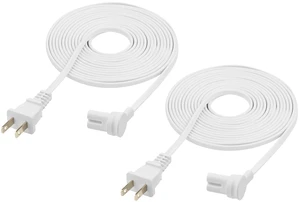 2-Pack - Extra Long Power Cords Compatible with Sonos Era 100 and Era 300 Speakers (25-Foot, White) 2-Pack - Extra Long Power Cords Compatible with Sonos Era 100 and Era 300 Speakers (25-Foot, White)