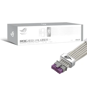 ROG Equalizer White Edition 12V-2x6 PCIe Cable (ATX 3.1 & PCIe 5.1, Load Balance PSU-to-ROG Equalizer Power, Reduction of Current Variation, Enhanced Graphics Card Protection) ROG Equalizer White Edition 12V-2x6 PCIe Cable (ATX 3.1 & PCIe 5.1, Load Balance PSU-to-ROG Equalizer Power, Reduction of Current Variation, Enhanced Graphics Card Protection)