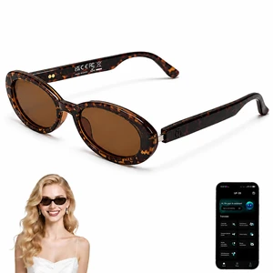AI Smart Glasses, Fashion Bluetooth Glasses Cat Eye Frame Thin Temples Tortoise Bluetooth Sunglasses with AI Translation, Free App, Polarized Lenses for Travel, Shopping & Daily Wear AI Smart Glasses, Fashion Bluetooth Glasses Cat Eye Frame Thin Temples Tortoise Bluetooth Sunglasses with AI Translation, Free App, Polarized Lenses for Travel, Shopping & Daily Wear