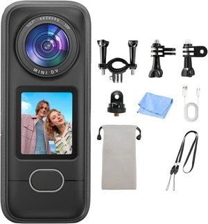 4K Action Camera, 3.5Hrs Battery Life Body Camera Hands-Free Recording, IPX6 Waterproof Portable Vlogging Camera with 1.4" HD Screen, Video Recorder with WiFi for Travel, Cycling, Motorcycle, Bloggers 4K Action Camera, 3.5Hrs Battery Life Body Camera Hands-Free Recording, IPX6 Waterproof Portable Vlogging Camera with 1.4" HD Screen, Video Recorder with WiFi for Travel, Cycling, Motorcycle, Bloggers
