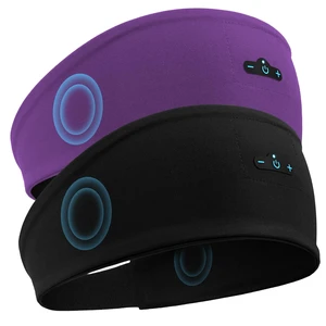 Sleep Headphones Bluetooth Headband for Side Sleeper, 17H Playtime, Wireless Headband Headphones with HD Stereo Speakers for Workout,Running,Yoga, Ideal Gifts for Men, Women, Teens, Black + Purple Sleep Headphones Bluetooth Headband for Side Sleeper, 17H Playtime, Wireless Headband Headphones with HD Stereo Speakers for Workout,Running,Yoga, Ideal Gifts for Men, Women, Teens, Black + Purple