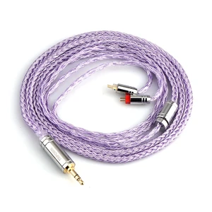 Tripowin Zonie 16 Core Silver Plated IEM Cable, 2pin 0.78mm, 3.5mm 1.25m SPC in Ear Monitor Wire, Earphone Upgraded Cords for 7hz Zero:2 Orchestra Lite Cadenza Hype4 Supermix4, Lavender Tripowin Zonie 16 Core Silver Plated IEM Cable, 2pin 0.78mm, 3.5mm 1.25m SPC in Ear Monitor Wire, Earphone Upgraded Cords for 7hz Zero:2 Orchestra Lite Cadenza Hype4 Supermix4, Lavender