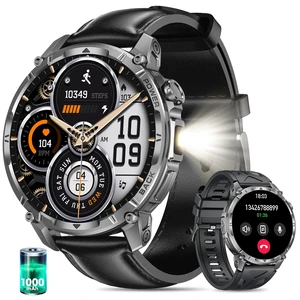 Military Smart Watches for Men (Answer/Make Call), 1.7" HD Mens Watches, 50+Days Fitness Tracker, Flashlight 100+ Sports Modes, Blood Pressure/Heart Rate/SpO2 Compatible with Android iPhone Military Smart Watches for Men (Answer/Make Call), 1.7" HD Mens Watches, 50+Days Fitness Tracker, Flashlight 100+ Sports Modes, Blood Pressure/Heart Rate/SpO2 Compatible with Android iPhone