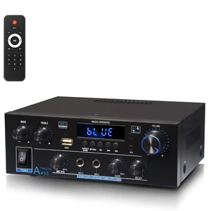 AK55 Stereo Audio Amplifier,500W 2 Channel with Bluetooth 5.0 Home Audio Stereo Receiver, Power Amp for Passive Speakers with Optical, Coaxial, RCA, AUX, USB, Dual MIC, Echo & Delay AK55 Stereo Audio Amplifier,500W 2 Channel with Bluetooth 5.0 Home Audio Stereo Receiver, Power Amp for Passive Speakers with Optical, Coaxial, RCA, AUX, USB, Dual MIC, Echo & Delay