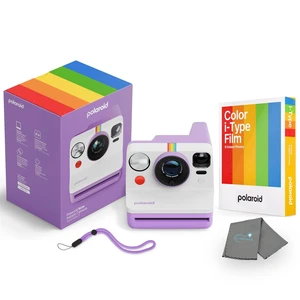 Now 3rd Generation i-Type Instant Camera + 8 i-Type Color Film Bundle, Purple, Camera Bundle with a Lumintrail Lens Cleaning Cloth Now 3rd Generation i-Type Instant Camera + 8 i-Type Color Film Bundle, Purple, Camera Bundle with a Lumintrail Lens Cleaning Cloth