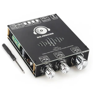 320W Audio Amplifier Board with Treble and Bass Control, DC 12-36V, Bluetooth 5.2 and AUX Inputs, 2.0 Channel Stereo AMP Board for DIY Wireless Speakers (Black3 T160HS) 320W Audio Amplifier Board with Treble and Bass Control, DC 12-36V, Bluetooth 5.2 and AUX Inputs, 2.0 Channel Stereo AMP Board for DIY Wireless Speakers (Black3 T160HS)