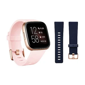 Versa 2 Smartwatch Bundle with Small and Large Bands - Petal Versa 2 Smartwatch Bundle with Small and Large Bands - Petal