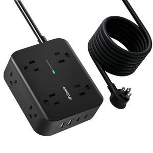Power Strip Surge Protector 15FT, Flat Plug, Wall Mount, Desk Accessories 8 Wide Outlets with 4 USB Ports (2 USB C), Extension Cord with Multiple Outlets, Office Supplies Power Strip Surge Protector 15FT, Flat Plug, Wall Mount, Desk Accessories 8 Wide Outlets with 4 USB Ports (2 USB C), Extension Cord with Multiple Outlets, Office Supplies