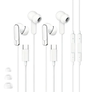USB-C Headphones for iPhone 18 17 16 15Wired Earbuds Type C Earphones 2 Pack Clear Mic & Remote Control, Nosie Reduction, Wired Headphones for Apple, iPhone, Android,Galaxy S25 S24 Ultra, Pixel USB-C Headphones for iPhone 18 17 16 15Wired Earbuds Type C Earphones 2 Pack Clear Mic & Remote Control, Nosie Reduction, Wired Headphones for Apple, iPhone, Android,Galaxy S25 S24 Ultra, Pixel