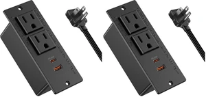 Recessed Power Strip USB C PD 30W,Workspace Essential Desk Outlet (Pack of 2) Recessed Power Strip USB C PD 30W,Workspace Essential Desk Outlet (Pack of 2)