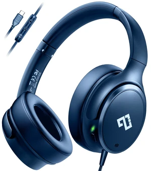 Active Noise Cancelling Headphones USB C Headphones Wired Over Ear-Blue Big Bass,HiFi Stereo Sound,Adjustable Headband,Portable, Comfortable,Built-in Mic,Type C Headphone for Travel, Home, Office Active Noise Cancelling Headphones USB C Headphones Wired Over Ear-Blue Big Bass,HiFi Stereo Sound,Adjustable Headband,Portable, Comfortable,Built-in Mic,Type C Headphone for Travel, Home, Office