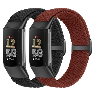 Elastic Braided Bands Compatible with Fitbit Charge 5/Fitbit Charge 6 for Women Men, Breathable Adjustable Stretchy Nylon Loop Sport Replacement Wristbands for Fitbit Charge 6 Charge 5 Straps Elastic Braided Bands Compatible with Fitbit Charge 5/Fitbit Charge 6 for Women Men, Breathable Adjustable Stretchy Nylon Loop Sport Replacement Wristbands for Fitbit Charge 6 Charge 5 Straps