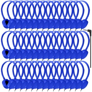 100 Pack Bulk Headphones for Classroom Kids Schools Students,Wholesale Wired 3.5mm On Ear Class Set Earphones for Library Chromebook Laptop PC(Blue) 100 Pack Bulk Headphones for Classroom Kids Schools Students,Wholesale Wired 3.5mm On Ear Class Set Earphones for Library Chromebook Laptop PC(Blue)