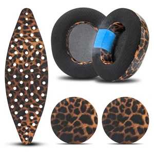 Mod Kit V2 Nova Pro Wireless, Pro Omni & Elite - Gel Earpads & Headband Made by Wicked Cushions Side Plates also included. Fits Arctis Nova Pro Wireless, Elite & Pro Omni Leopard Mod Kit V2 Nova Pro Wireless, Pro Omni & Elite - Gel Earpads & Headband Made by Wicked Cushions Side Plates also included. Fits Arctis Nova Pro Wireless, Elite & Pro Omni Leopard