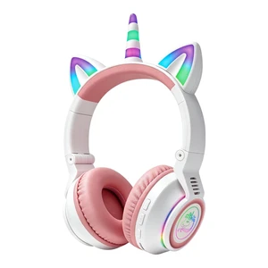 Unicorn Headphones for Girls, Kids Bluetooth Wireless, White 7 Colour Flash Light, 93dB Volume Limited, Toddlers Tablet/iPad/ Fire, Birthday Gifts Unicorn Headphones for Girls, Kids Bluetooth Wireless, White 7 Colour Flash Light, 93dB Volume Limited, Toddlers Tablet/iPad/ Fire, Birthday Gifts